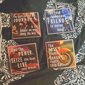 Harley Davidson vintage magnet set of 4 - 2003 motorcycle rider